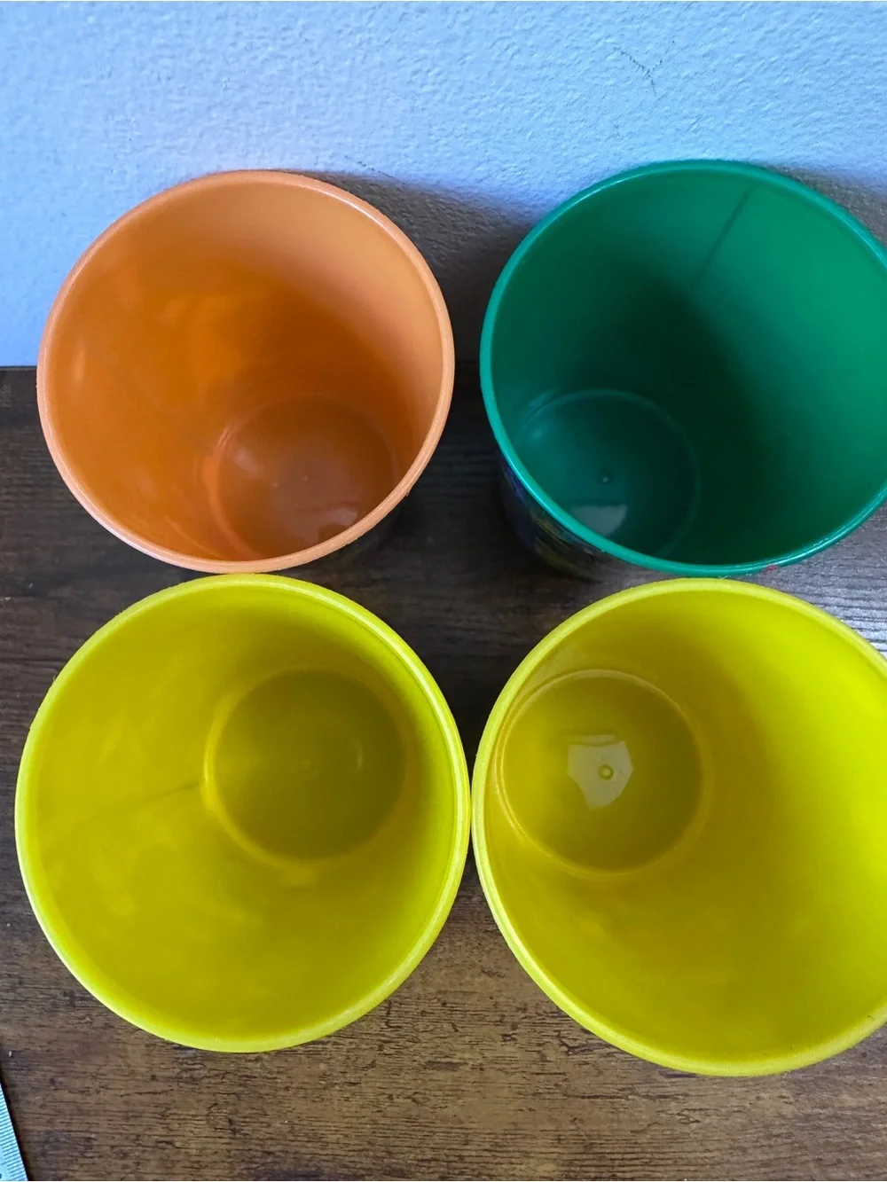 2017 McDonalds Happy Meal Lego Batman Movie Plastic Cups Lot of 4 Robin Riddler